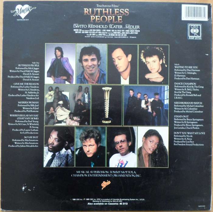 Various Artists - Ruthless People (The Original Motion Picture Soundtrack)
