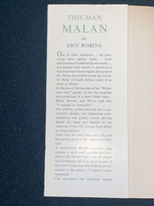 THIS MAN MALAN BY ERIC ROBINS