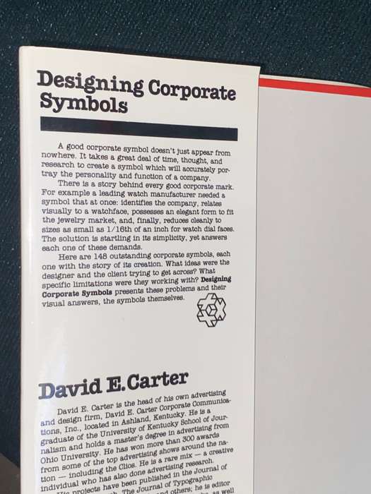 DESIGNING CORPORATE SYMBOLS BY DAVID E CARTER