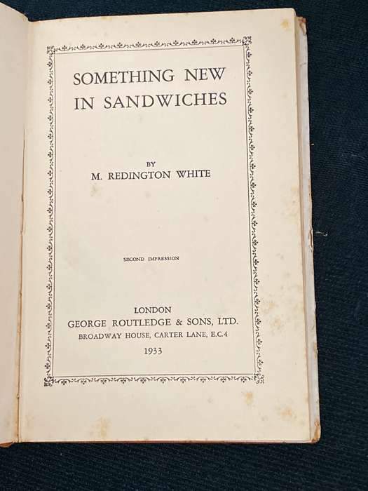 SOMETHING NEW IN SANDWICHES M. REDINGTON