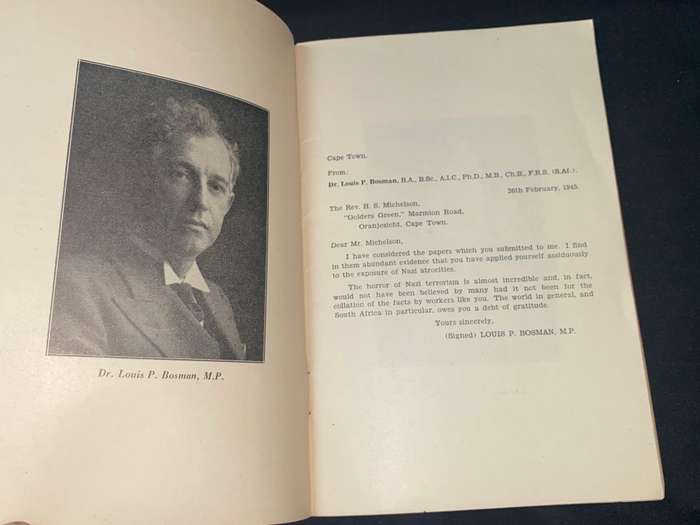 THE WAR GUILT OF GERMAN DOCTORS BY REV S. H. MICHELSOHN 1945