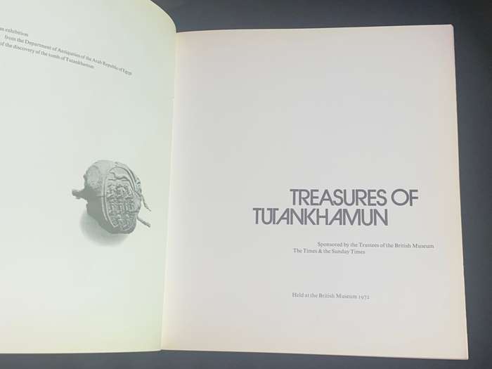 TREASURES OF TUTANKHAMUN BRITISH MUSEUM 1972