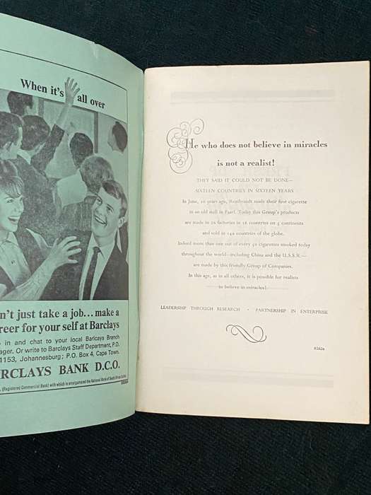 THE CAPETONIAN # 47 1964 MAGAZINE OF THE CAPE TOWN HIGH SCHOOL