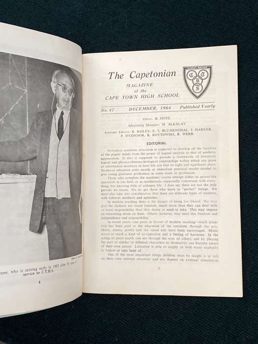 THE CAPETONIAN # 47 1964 MAGAZINE OF THE CAPE TOWN HIGH SCHOOL