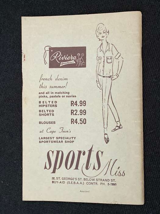 THE CAPETONIAN # 47 1964 MAGAZINE OF THE CAPE TOWN HIGH SCHOOL