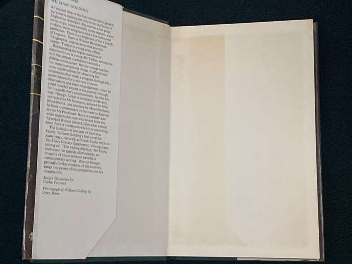 RITES OF PASSAGE BY WILLIAM GOLDING 1981 REPRINT