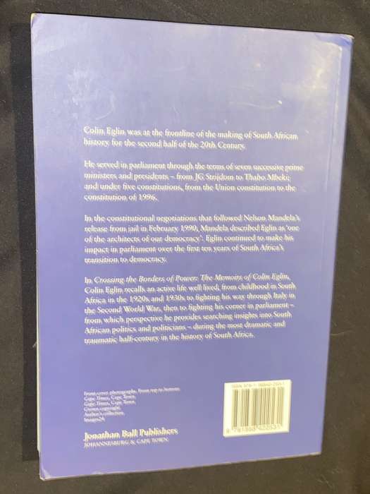 CROSSING THE BORDERS OF POWER THE MEMOIRS OF COLIN ELGIN SIGNED COPY