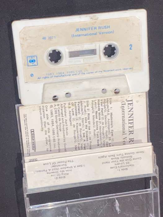 JENNIFER RUSH INTERNATIONAL VERSION CASSETTE TAPE