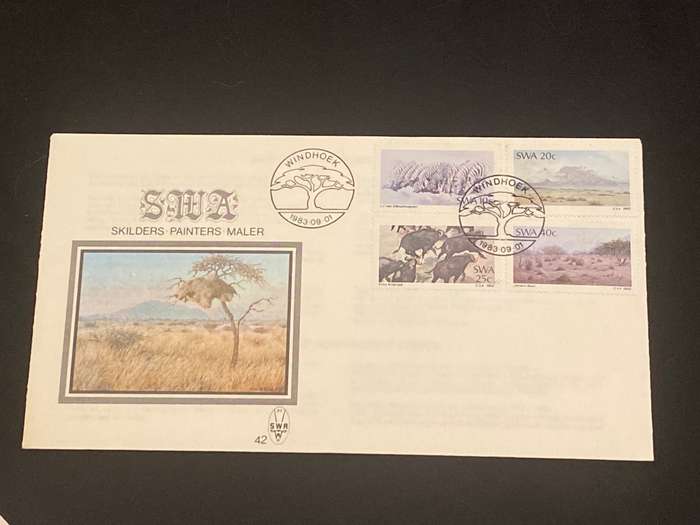 1983 WINDHOEK SKILDERS/PAINTERS - MALER  SWA FDC