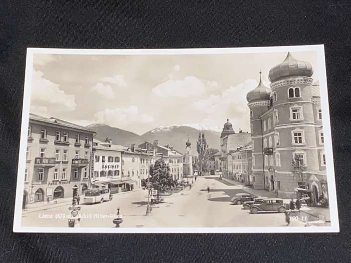 1930'S ADOLF HITLER PLATZ LIENZ AUSTRIA PHOTO POST CARD UNUSED