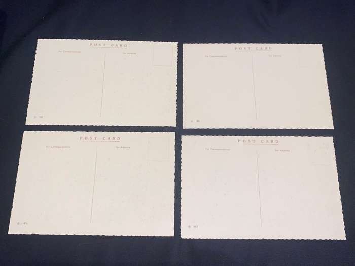 ANTIQUE  POST CARDS OF LONDON X 4 UNUSED