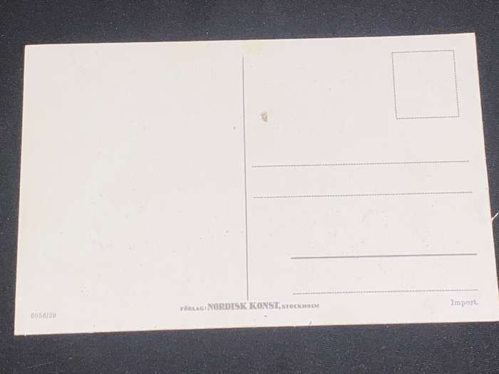 VINTAGE POST CARD FROM NORRBRO STOKHOLM UNUSED