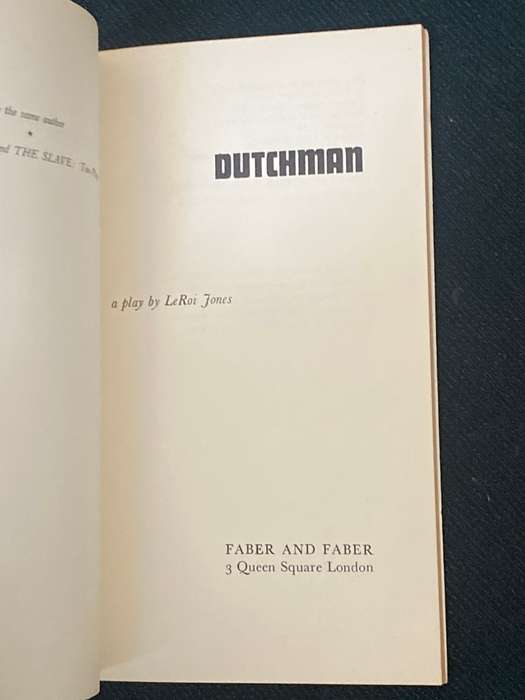 DUTCHMAN BY LEROI JONES
