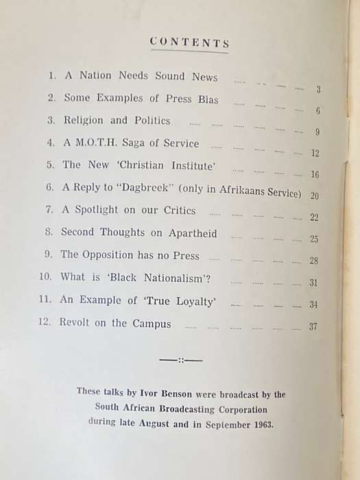 NEWS AND NEWSPAPERS BY IVOR BENSON AN SABC PUBLICATION