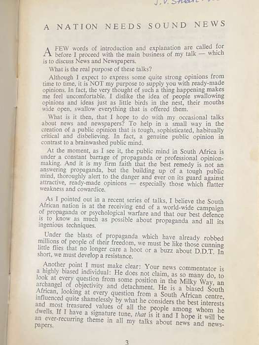 NEWS AND NEWSPAPERS BY IVOR BENSON AN SABC PUBLICATION