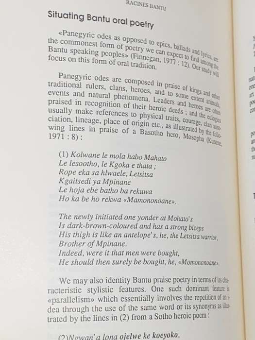 RACINES BANTU - BANTU ROOTS