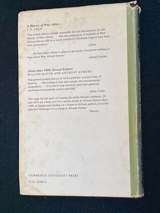 AFRICA IN THE IRON AGE C. 500 B.C. TO A.D. 1400 BY ROLAND OLIVER & BRIAN M. FAGAN