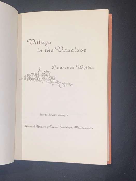 VILLAGE IN THE VAUCLUSE BY LAURENCE WYLIE SIGNED