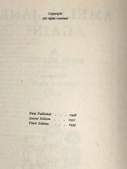 AMELIA JANE AGAIN! BY ENID BLYTON