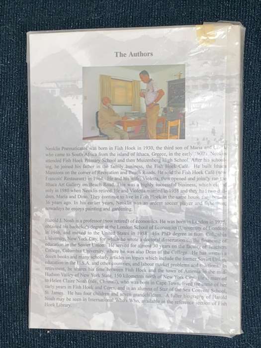 IT'S NOT ALL GREEK : NEOKLIS FISH HOEK SIGNED
