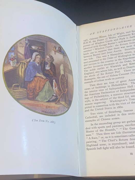 COLOUR PICTURES ON POT LIDS AND OTHER FORMS OF 19TH CENTURY STAFFORDSHIRE POTTERY BY HAROLD CLARKE