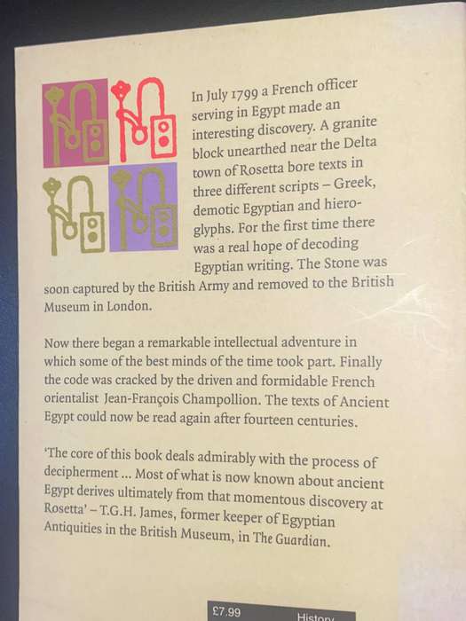 THE ROSETTA STONE THE STORY OF THE DECODING OF HIEROGLYPHICS BY ROBERT SOLE & DOMINIQUE VALBELLE