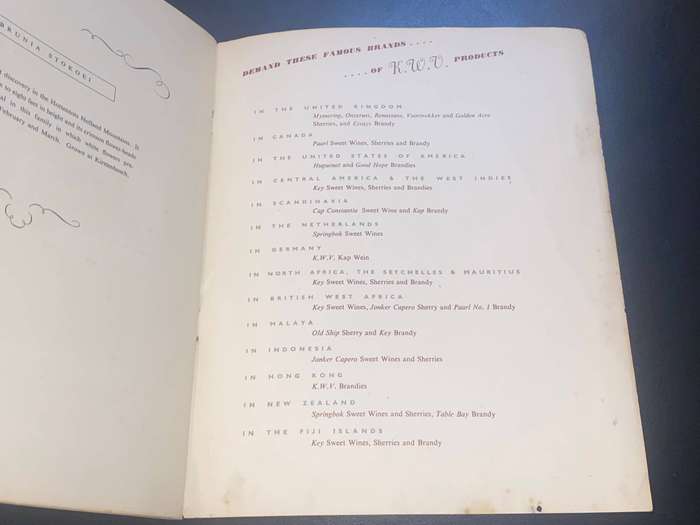VINTAGE KWV BOUQUET OF SOUTH AFRICAN FLOWERS BOOK