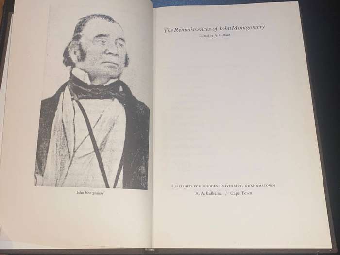 THE REMINISCENCES OF JOHN MONTGOMERY EDITED BY A. GIFFARD