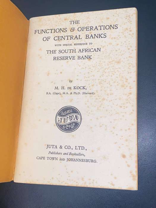 THE FUNCTIONS & OPERATIONS OF CENTRAL BANKS WITH SPECIAL REFERENCE TO THE SOUTH AFRICAN RESERVE BANK