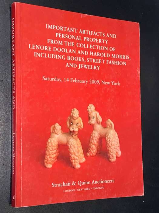 IMPORTANT ARTEFACTS AND PERSONAL PROPERTY - LENORE DOOLAN AND HAROLD MORRIS AUCTION CATALOGUE