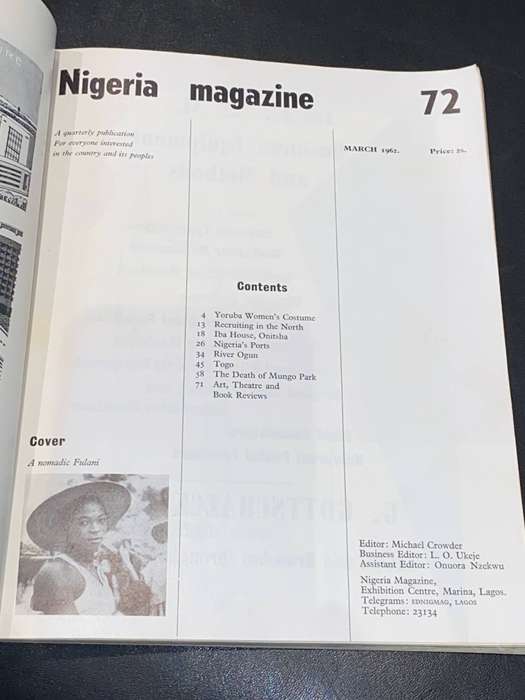 NIGERIA MAGAZINE NO.72 MARCH 1962