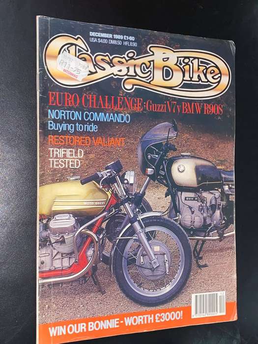 THE CLASSIC MOTORCYCLE DECEMBER 1989