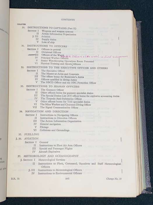THE QUEEN'S REGULATIONS FOR THE ROYAL NAVY 1967 REVISED EDITION B.R. 31