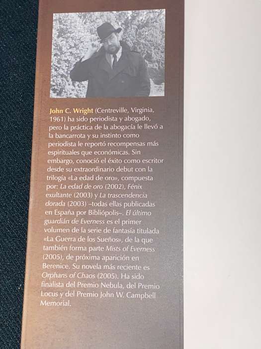 EL ULTIMO GUARDIAN DE EVERNESS - JOHN C. WRIGHT
