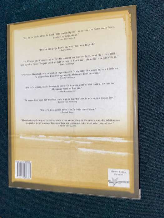 INGRID JONKER BEELD VAN 'N DIGTERSLEWE SAAMGESTEL DEUR PETROVNA METELERKAMP SIGNED