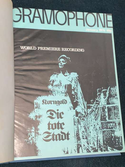 THE GRAMOPHONE MAGAZINE JAN - JUNE 1976 BOUND