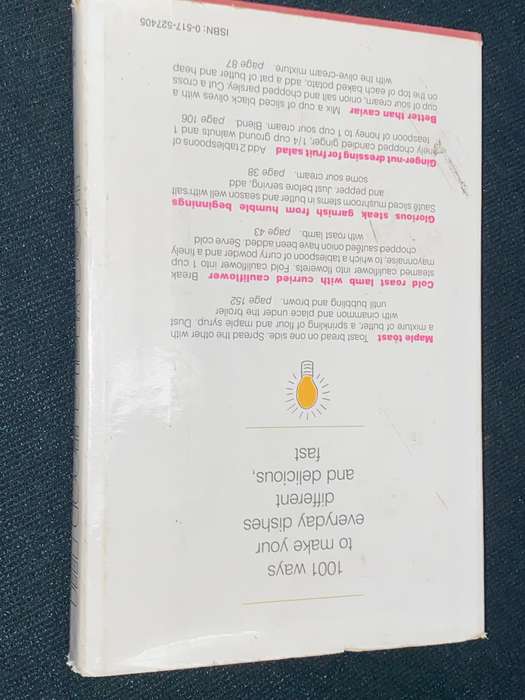 THE COOK'S IDEA BOOK 1001 GREAT IDEAS FOR CREATIVE COOKS BY VALERA GRAPP BLAIR