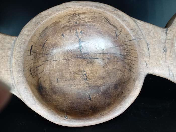 Africana! Hand Carved 3 Division Serving Bowl With Stand.