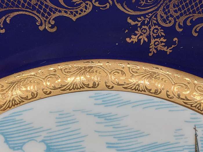 Vintage! French - Decorative Plate - Limoges France - Chartres Cathedral