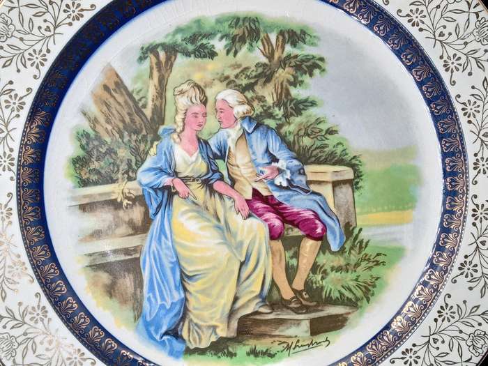 Vintage! England - Wood & Sons - Ironstone Victorian Plate - Alpine White Pattern