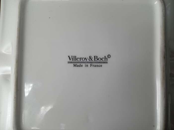 Vintage! France - Villeroy & Boch - Square Porcelain Ashtray