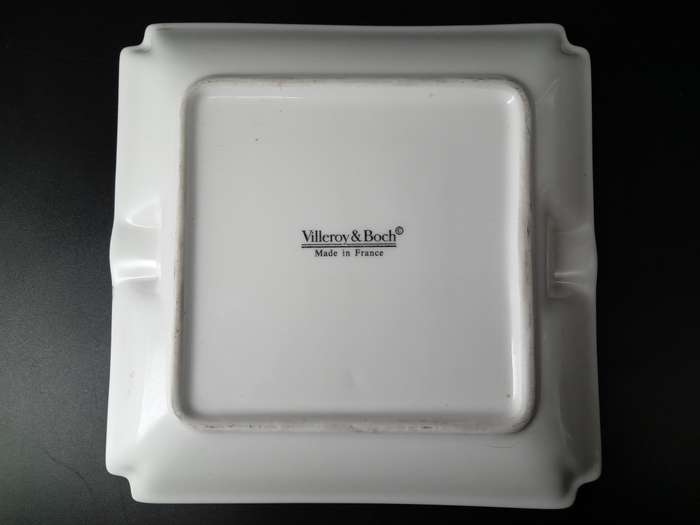 Vintage! France - Villeroy & Boch - Square Porcelain Ashtray