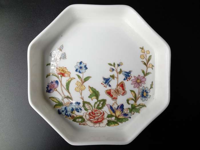 Vintage!  England - Aynsley - Cottage Garden Decor - Fine Bone China - Trinket Dish