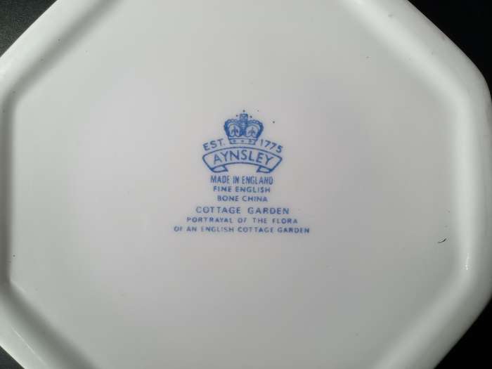 Vintage!  England - Aynsley - Cottage Garden Decor - Fine Bone China - Trinket Dish