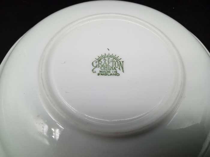 Vintage!  England - Grafton China - Hand-painted Fuchsias - Saucer