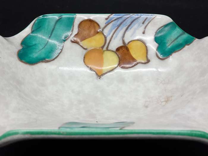 Vintage!  England - Charlotte Rhead - Bursley Ware -  TL2 pattern - Small Rectangular Flared Bowl