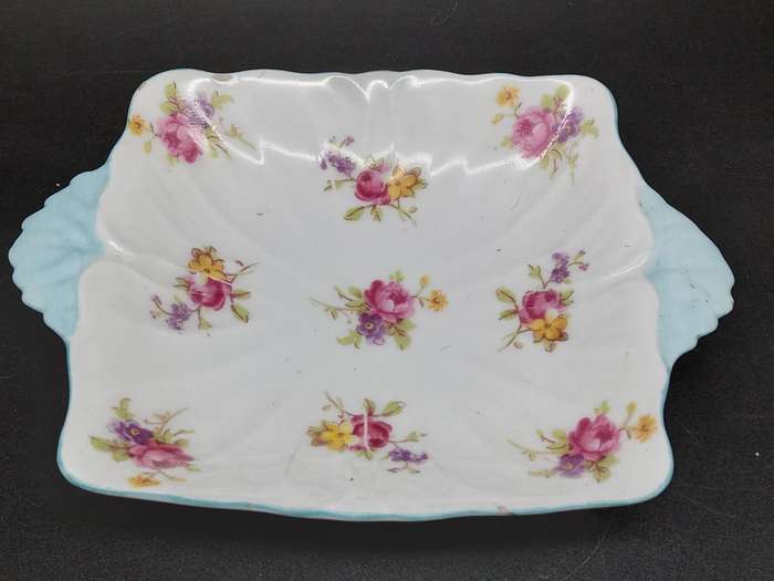 Vintage!  England - Shelley - Small Sweet Dish With Handles - Floral Design