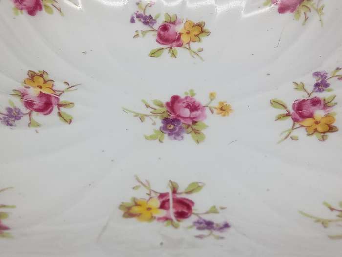 Vintage!  England - Shelley - Small Sweet Dish With Handles - Floral Design