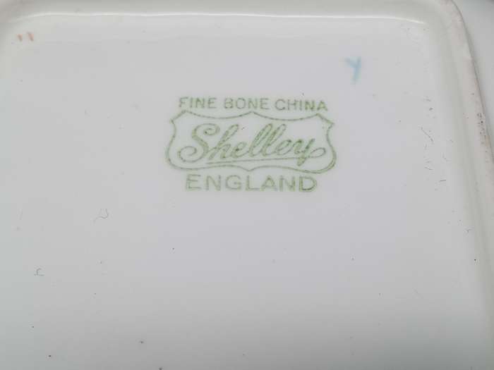 Vintage!  England - Shelley - Small Sweet Dish With Handles - Floral Design
