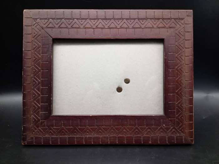 Vintage! Wooden - Geometric - Tribal -  Desktop Photo Frame